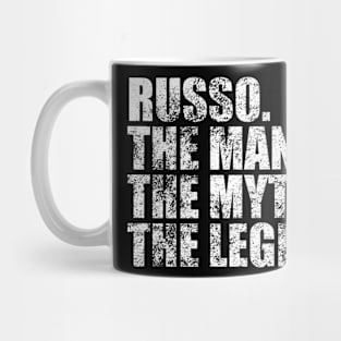 Russo Legend Russo Family name Russo last Name Russo Surname Russo Family Reunion Mug